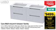 Lusso Cara Wall Mount 4 Drawer Vanity-Each