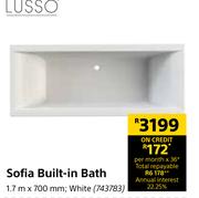 Lusso Sofia Built In Bath