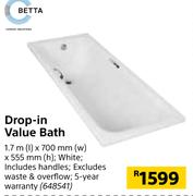 Betta Drop In Value Bath