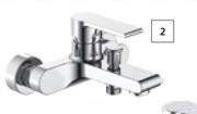 Lusso Bath Mixers Liro Polished Chrome