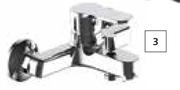 Lusso Bath Mixers Roya Polished Chrome