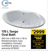 Betta 170L Tango Oval Bath