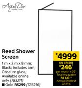 Aqua Dior Reed Shower Screen Gold
