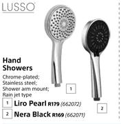 Lusso Hand Showers Nera Black