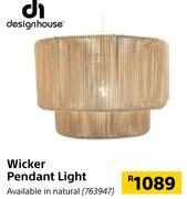 Design House Wicker Pendant Light