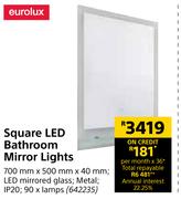 Eurolux Square LED Bathroom Mirror Lights