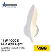 Bright Star 11W 4000K LED Wall Light
