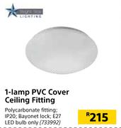 Bright Star 1 Lamp PVC Cover Ceiling Fitting