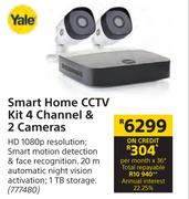 Yale Smart Hone CCTV Kit 4 Channel & 2 Cameras