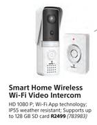 Securityvue Smart Home Wireless WiFi Video Intercom
