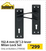 Builders 152.4mm(6") 2-Lever Milan Lock Set 779458