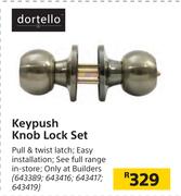 Dortello Keypush Knob Lock Set