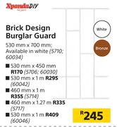 Xpanda DIY Brick Design Burglar Guard 530mm x 450mm