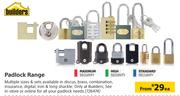 Builders Padlock Range-Each