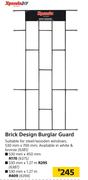 Xpanda DIY Brick Design Burglar Guard 530mm x 700mm