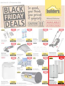 Builders Botswana : Black Friday Deals (21 November - 27 November 2022), page 1