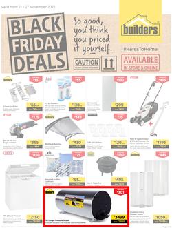 Builders Botswana : Black Friday Deals (21 November - 27 November 2022), page 1
