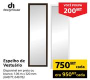 Designhousem Espelho De Vestuario