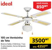 Ideal 105 cm Ventoinha De Teto
