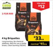 Camp Master Briquettes 783341-4Kg Each