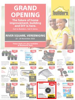 Builders : Grand Opening River Square Vereeniging (23 November - 26 November 2023), page 1