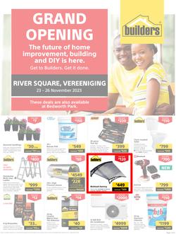 Builders : Grand Opening River Square Vereeniging (23 November - 26 November 2023), page 1