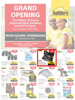Builders : Grand Opening River Square Vereeniging (23 November - 26 November 2023), page 1