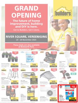 Builders : Grand Opening River Square Vereeniging (23 November - 26 November 2023), page 1