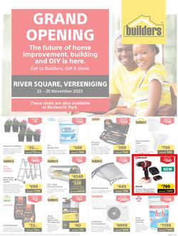 Builders : Grand Opening River Square Vereeniging (23 November - 26 November 2023), page 1