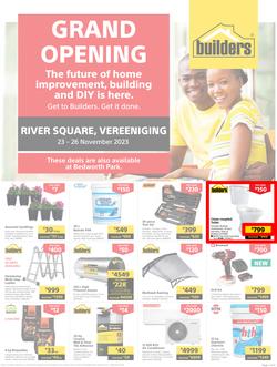 Builders : Grand Opening River Square Vereeniging (23 November - 26 November 2023), page 1