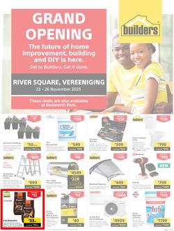Builders : Grand Opening River Square Vereeniging (23 November - 26 November 2023), page 1