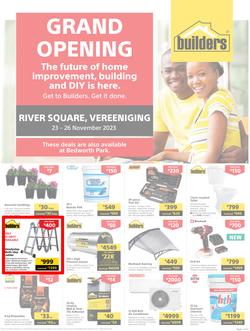 Builders : Grand Opening River Square Vereeniging (23 November - 26 November 2023), page 1