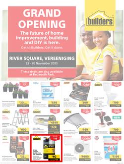 Builders : Grand Opening River Square Vereeniging (23 November - 26 November 2023), page 1