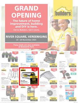 Builders : Grand Opening River Square Vereeniging (23 November - 26 November 2023), page 1