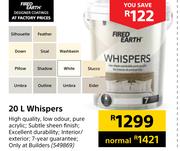 Fired Earth Whispers 549869-20Ltr