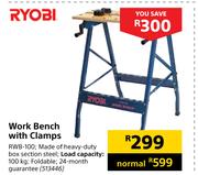 Ryobi Work Bench With Clamps 13446