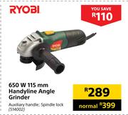 Ryobi 650W 115mm Handyline Angle Grinder 514002