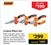 Grip 3-Piece Pliers Set 394158