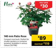 Flora 140mm Patio Rose 657786