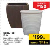 Nikie/Toti Pots 463309, 463311-Each