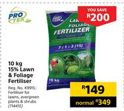 Pro Tek 15% Lawn & Foliage Fertiliser 714414-10kg