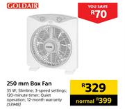 Goldair 250mm Box Fan 53948