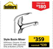Builders Style Basin Mixer 275219