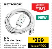 Electroworx 10A Extension Lead 784086, 784078