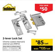 Builders 2 Lever Lock Set-Per Set