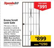 Xpanda DIY Econo Scroll Lock Gate-770mm x 1.95m
