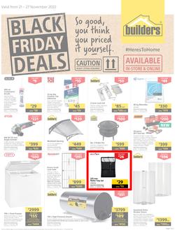 Builders : Black Friday Deals | Valid In Superstores Only (21 November - 27 November 2022), page 1
