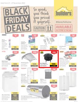 Builders : Black Friday Deals | Valid In Superstores Only (21 November - 27 November 2022), page 1