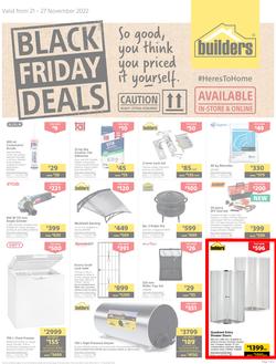 Builders : Black Friday Deals | Valid In Superstores Only (21 November - 27 November 2022), page 1