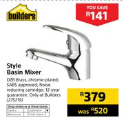 Builders Style Basin Mixer